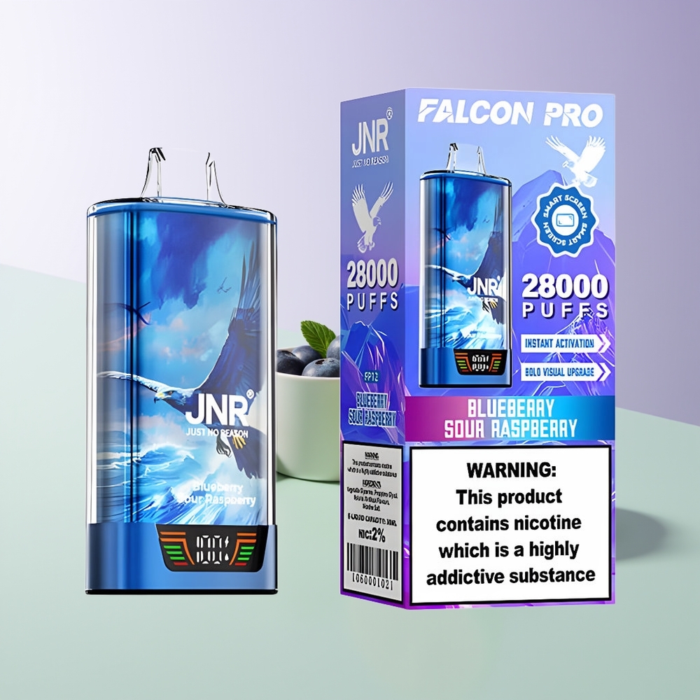 JNR Falcon Pro 28000 Mėlynųjų Gervuogių Rūgščios Avietės 950mAh