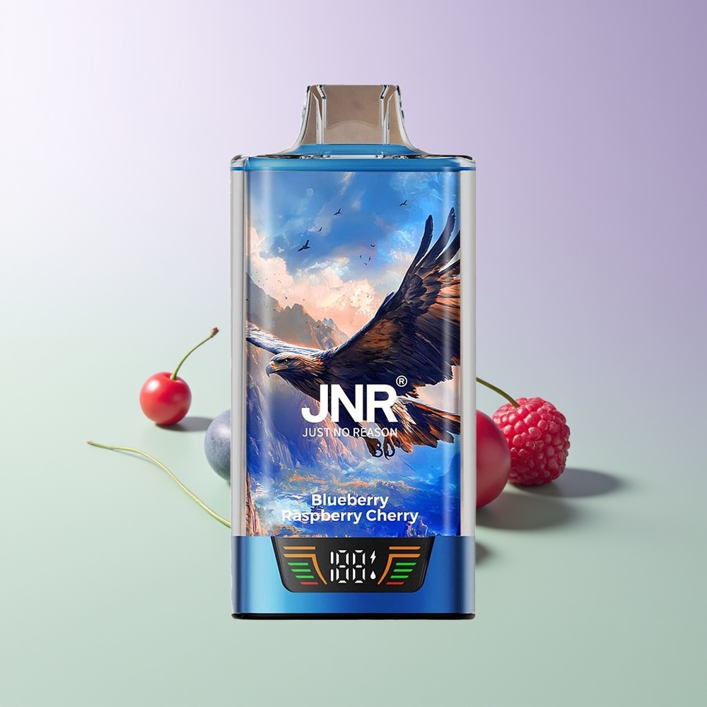 JNR Falcon Pro 28000 Pūkų Mėlynųjų Aviečių Vyšnių
