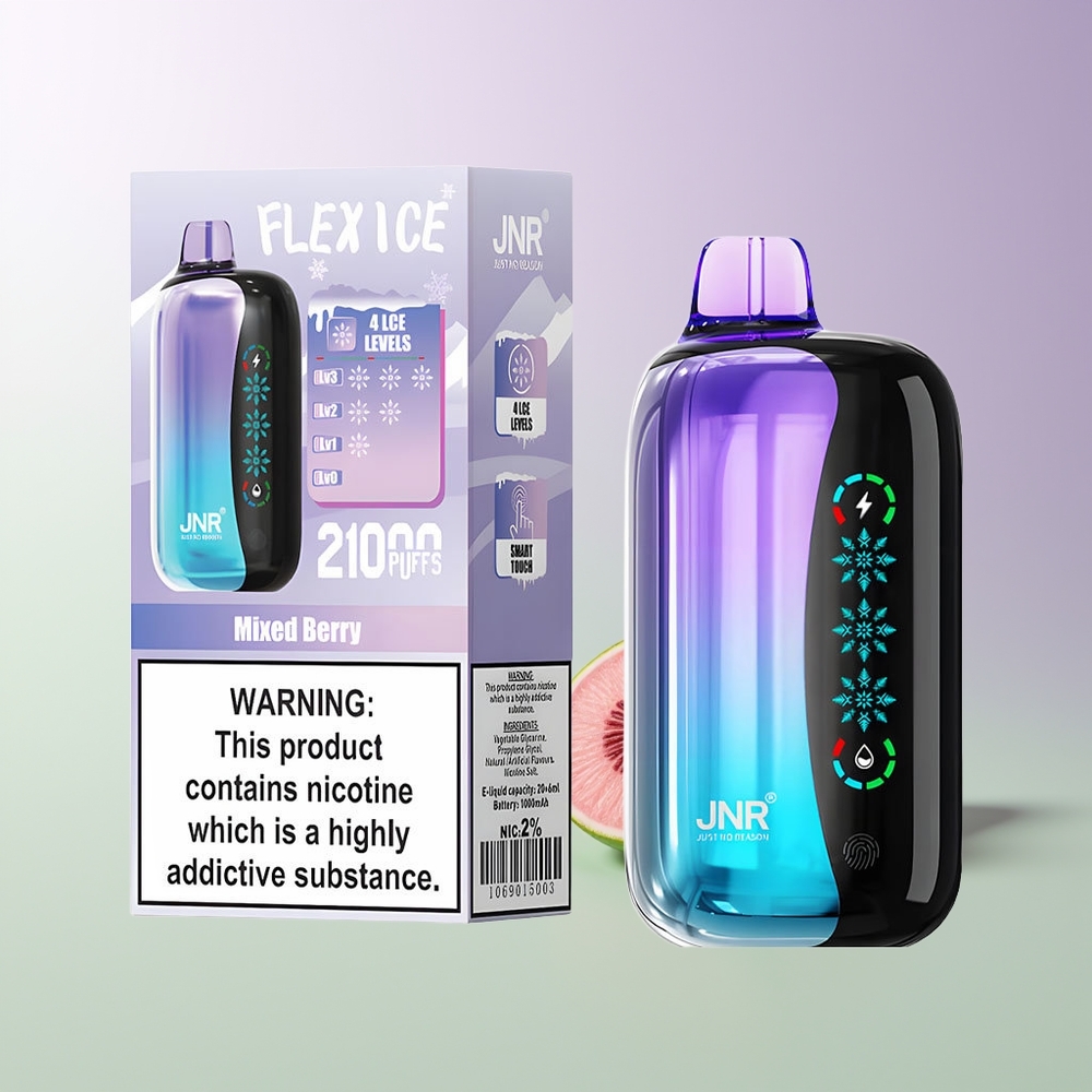 JNR Flex Ice 21000 Pūkų Vienkartinis Garintuvas Mišrios Uogos