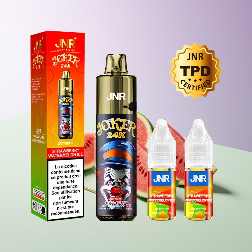 JNR Joker 24000 Pūkų Vienkartinės Elektroninės Cigaretės Braškės Arbūzo Ledas