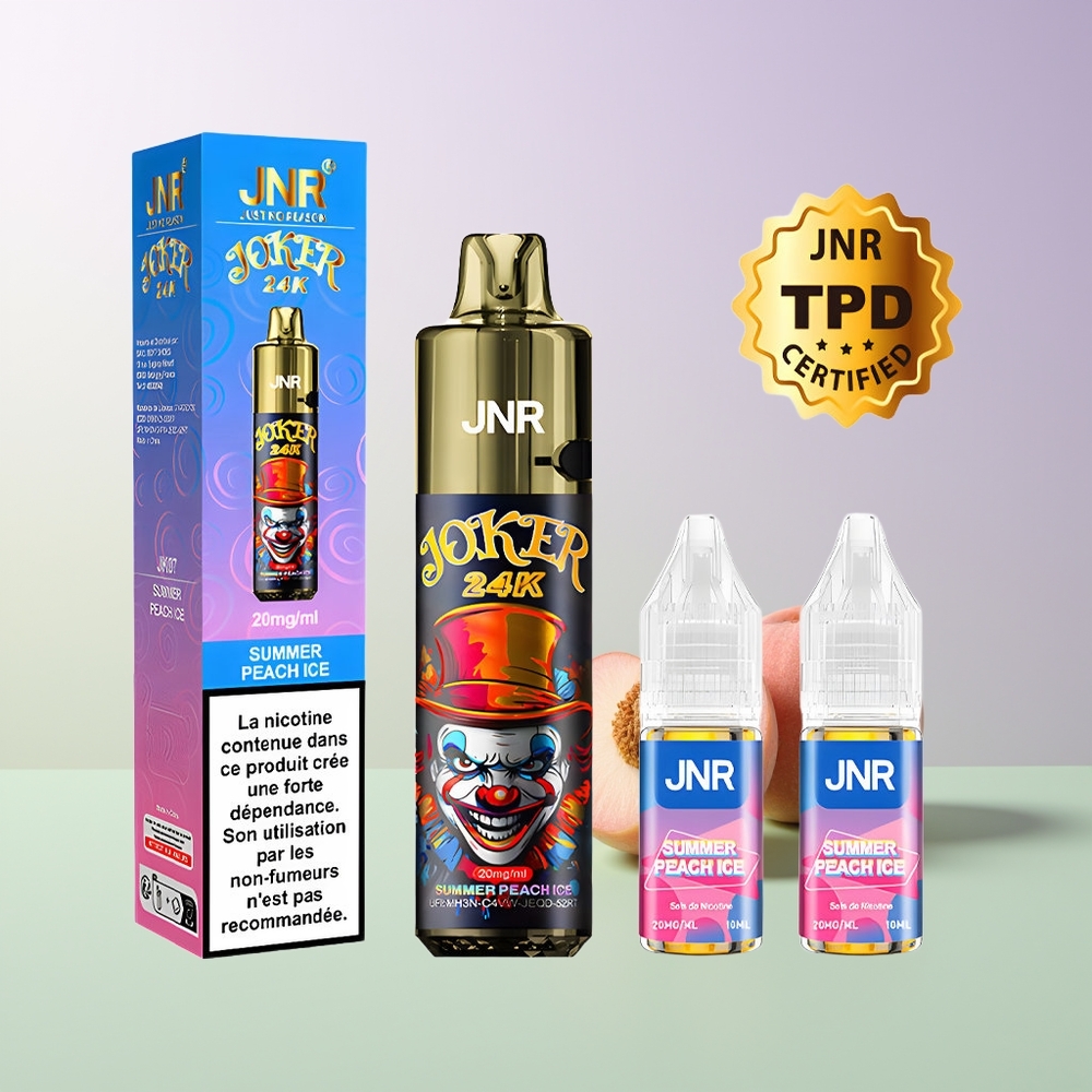 JNR Joker 24000 Pūsų Vasaros Persikas Ledas Vienkartinės Elektroninės Cigaretės