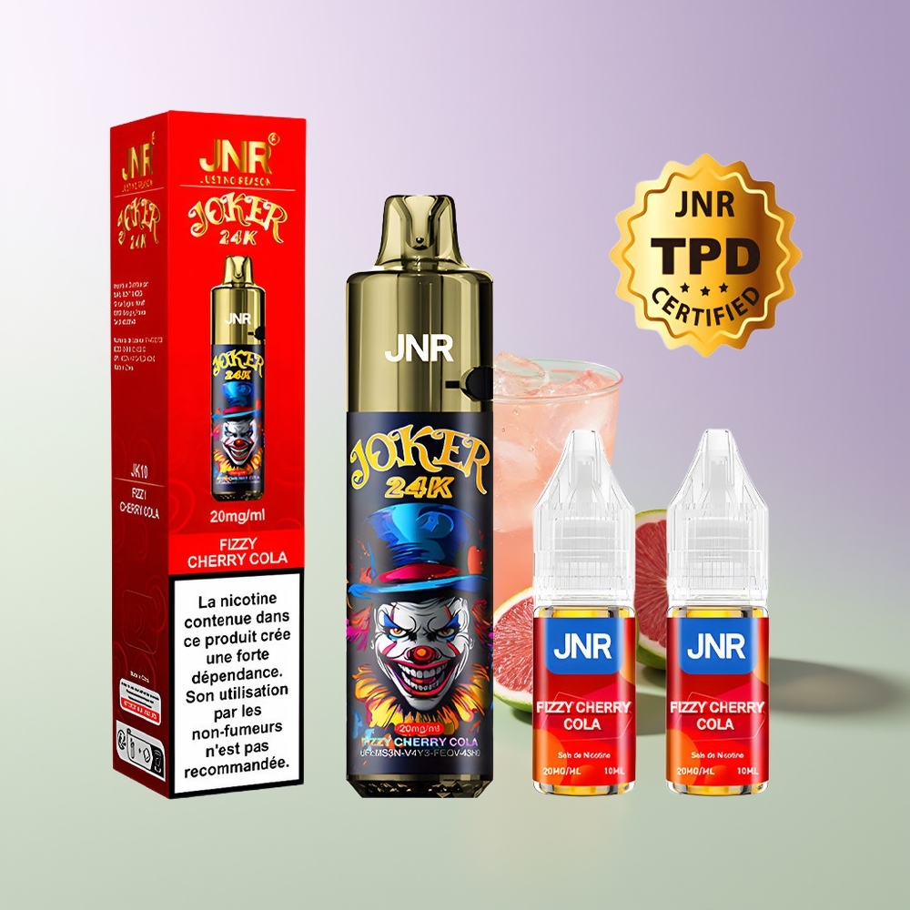 JNR Joker 24000 Pūsų Vienkartinės Elektroninės Cigaretės Švelniosios Vyšnios Kolos