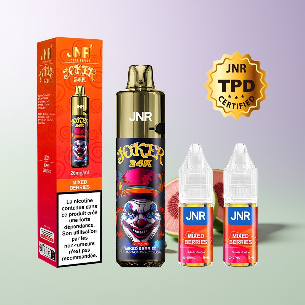 JNR Joker 24K Pūsų Vienkartinė Vape Mišrios Uogos 800mAh