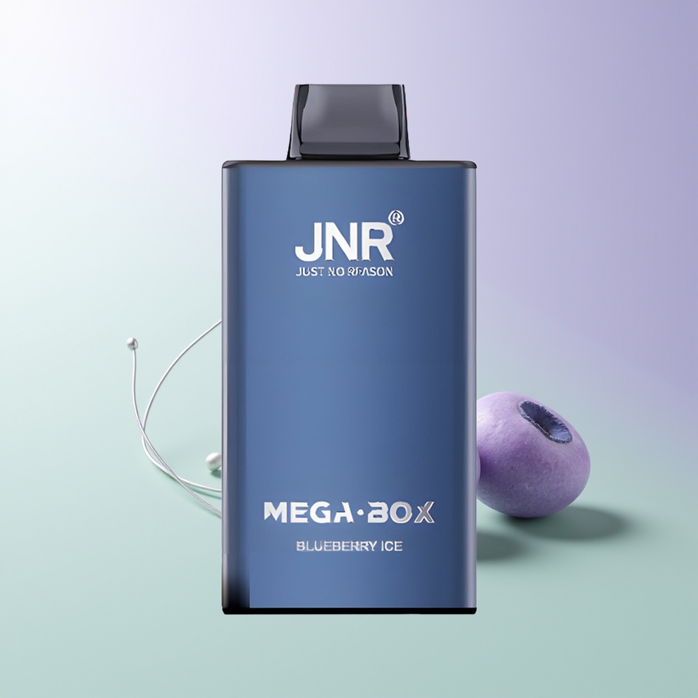 JNR Mega Box 25000 Pūkštelių Mėlynųjų Uogų Ledas Vienkartinės Elektroninės Cigaretės