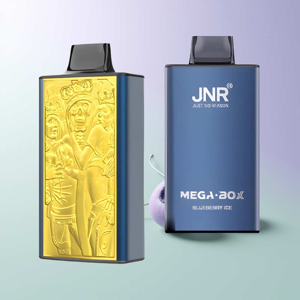 JNR Mega Box 25000 Pūkštelių Mėlynųjų Uogų Ledas Vienkartinės Elektroninės Cigaretės