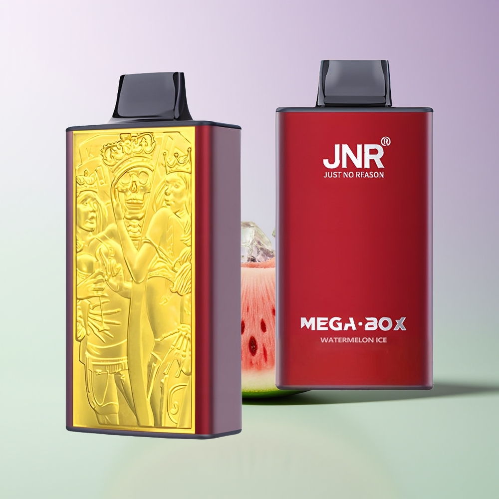 JNR Mega Box 25000 Pūkų Vienkartinės Elektroninės Cigaretės Arbūzas Ledas