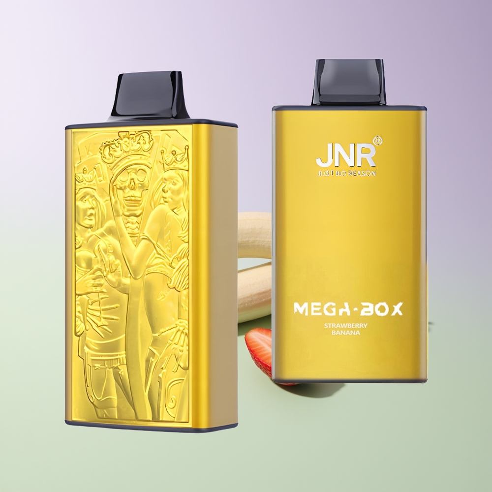 JNR Mega Box 25000 Pūkų Vienkartinės Elektroninės Cigaretės Braškės Bananai
