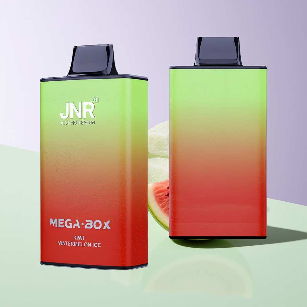 JNR Mega Box 25000 Pūkų Vienkartinės Elektroninės Cigaretės Kiwi Arbūzas Ledas