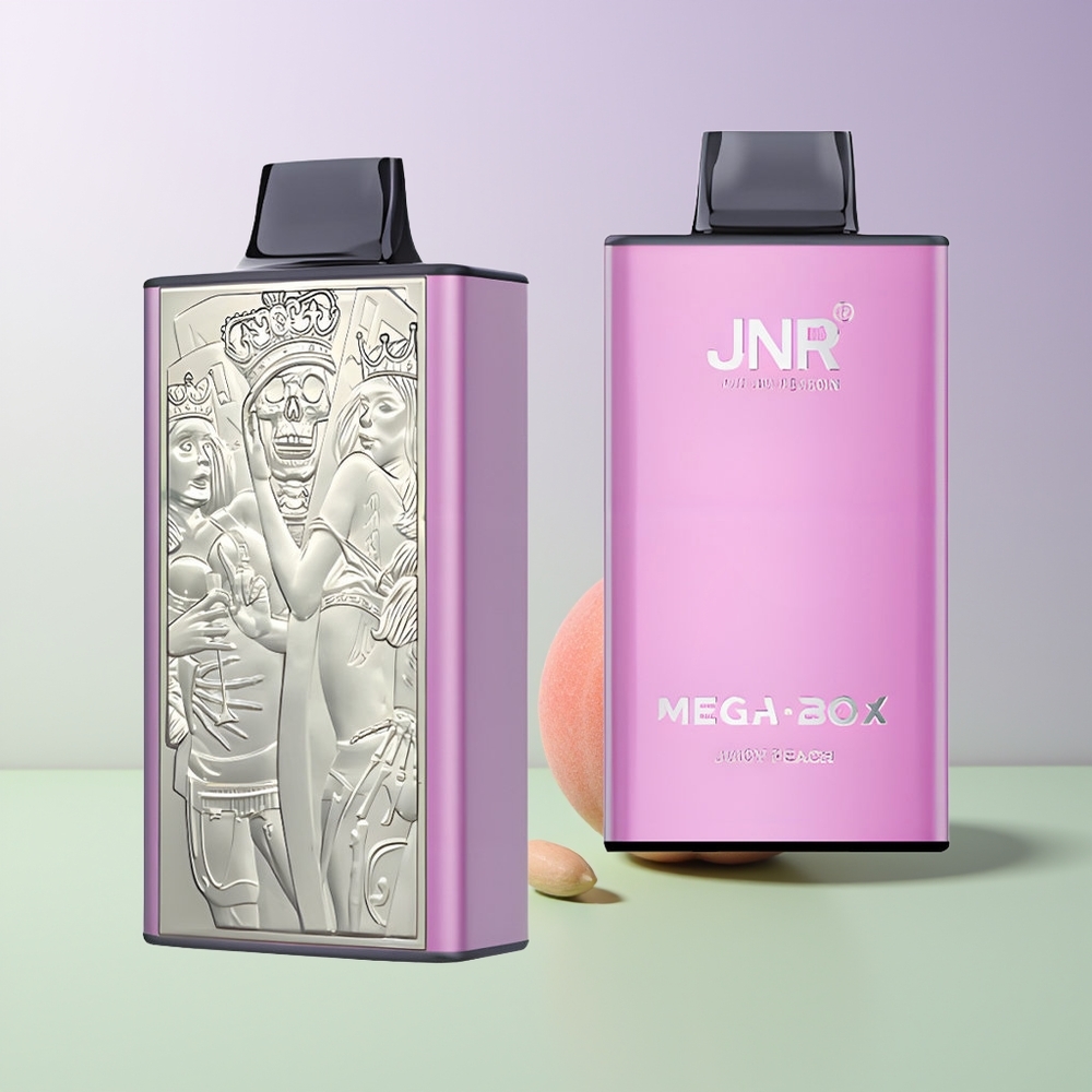 JNR Mega Box 25000 Pūkų Vienkartinės Elektroninės Cigaretės Sultingas Persikas
