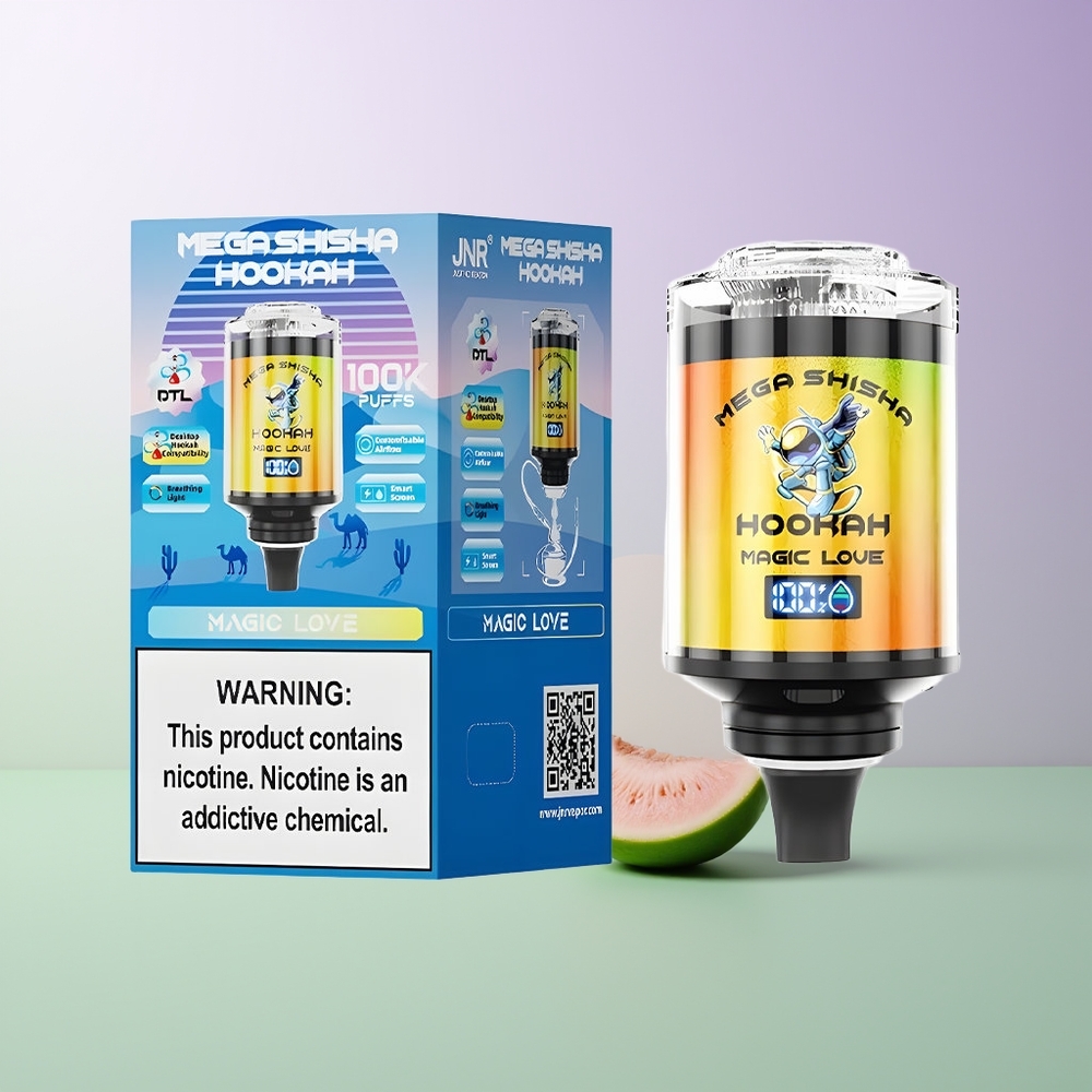 JNR Mega Shisha Hookah 100K 60ml Magiška Meilė