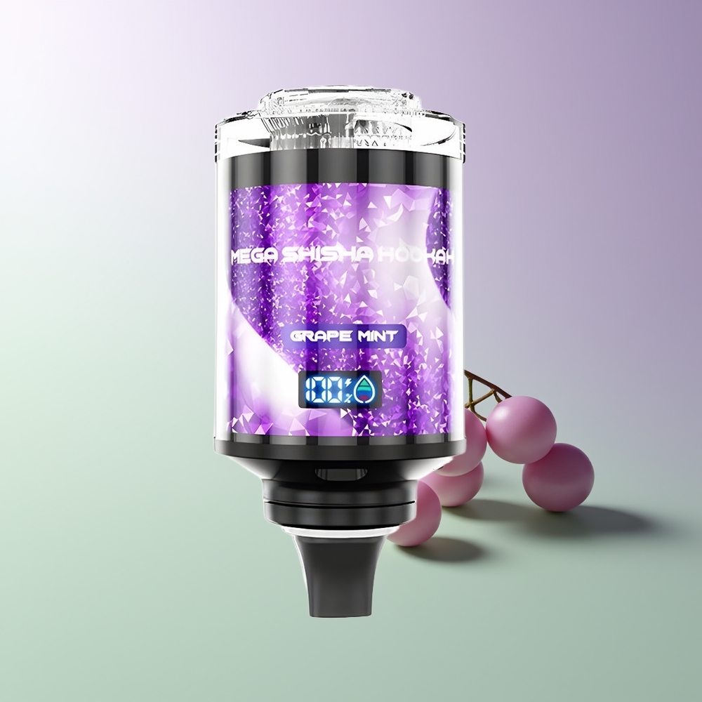 JNR Mega Shisha Hookah 100K Darbalaukinis Vynuogių Mėta