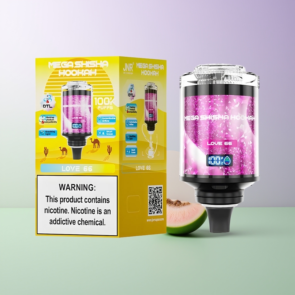 JNR Mega Shisha Hookah 100K Dūmai 66 Tipo-C Greitas Įkrovimas