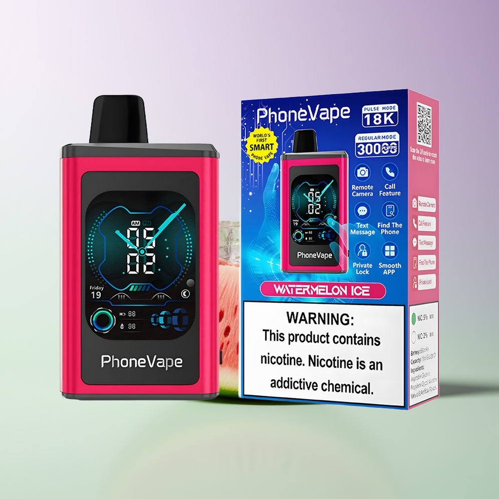 JNR PhoneVape 30000 pūkų Vienkartinės Elektroninės Cigaretės Arbūzo Ledas su Turbo Režimu
