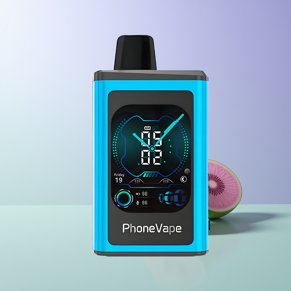 JNR PhoneVape 30000 užpūtimų Nuimamas Vaperis Mėlynasis Avietų Ledas su Turbo Režimu
