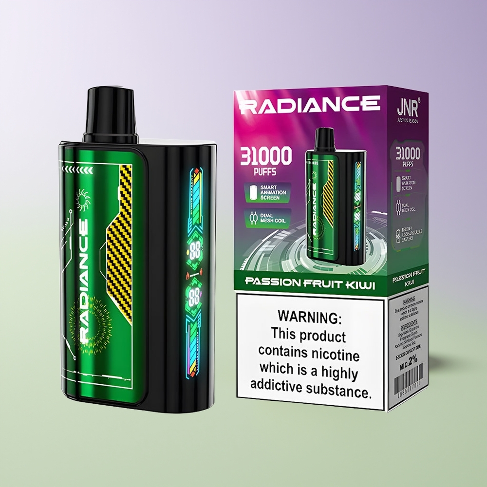 JNR Radiance 31000 Pūkų Vienkartinės Elektroninės Cigaretės Aitrioji Fruit Kiwi