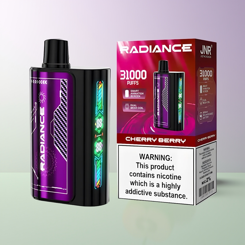 JNR Radiance 31000 Pūkų Vienkartinės Elektroninės Cigaretės Vyšnių Uogų