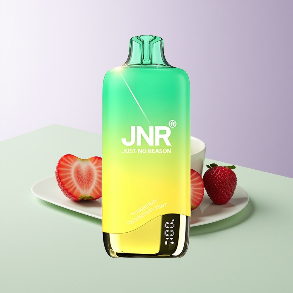 JNR Rainbow 10500 Pūkų Vienkartinės Elektroninės Cigaretės Braškė Avietė Mėta