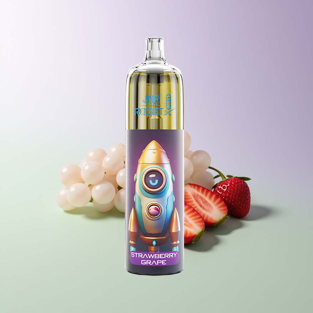 JNR Rocket-X 12400 Pūkų Vienkartinis Garintuvas Braškės Vynuogės 25ml