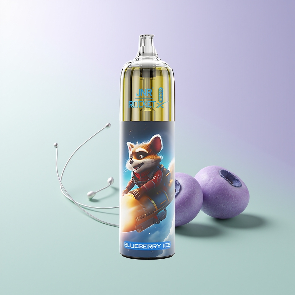 JNR Rocket-X 12400 Pūkų Vienkartinės Elektroninės Cigaretės Mėlynųjų Uogų Ledas RGB