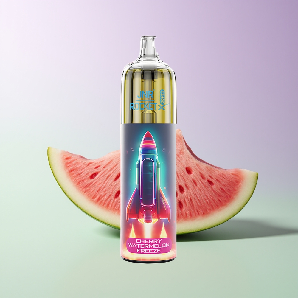 JNR Rocket-X 12400 Pūsų Vienkartinis Garinamas Įrenginys Vyšnių Arbūzo Šaltis su 25ml Skysčio Talpa