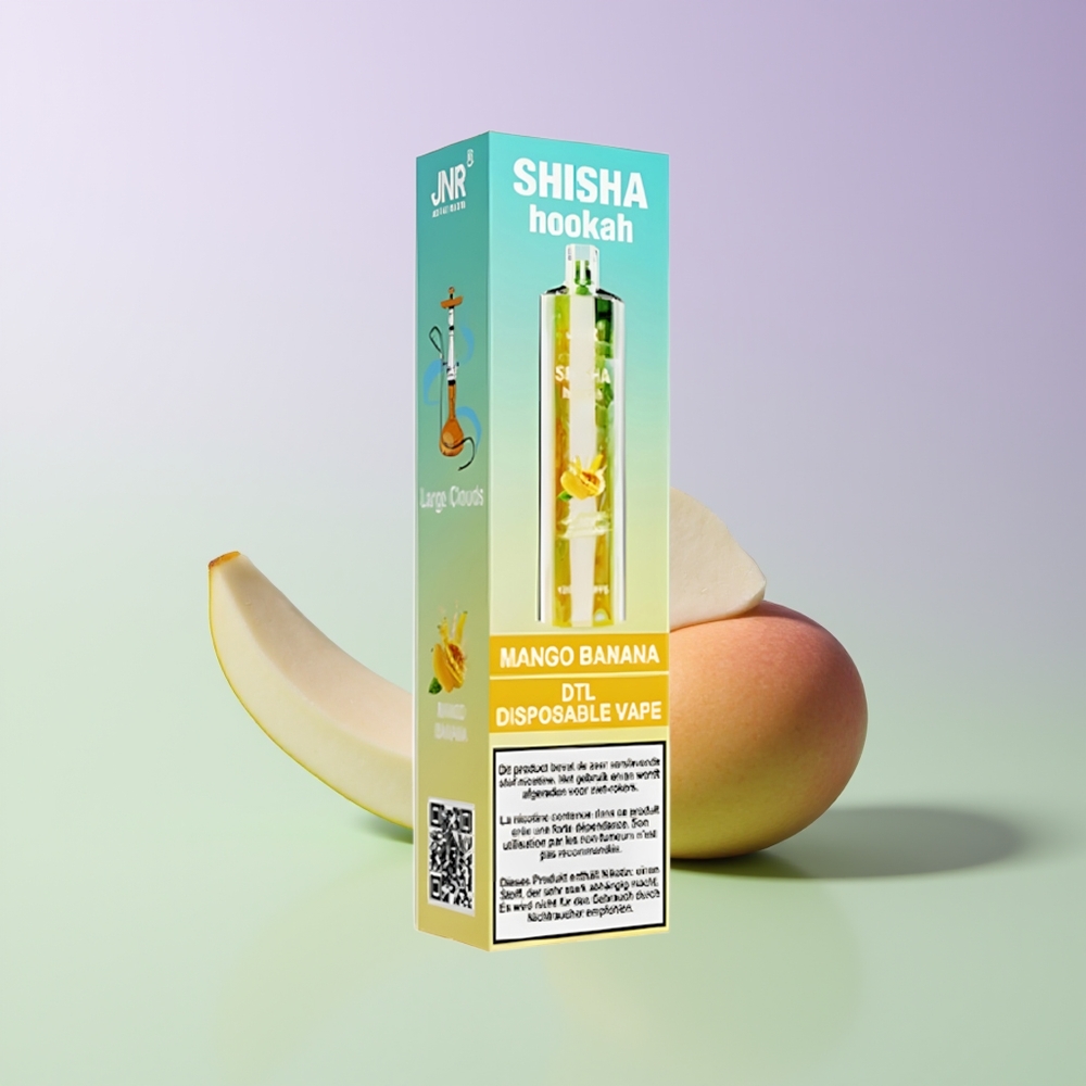 JNR Shisha Hookah 12000 Puffs Mango Bananų