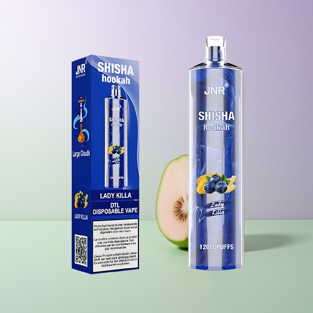 JNR Shisha Hookah 12000 Puffs Vienkartinės Elektroninės Cigaretės Ponia Žudikė