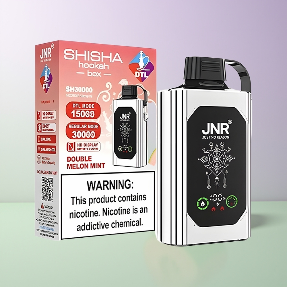 JNR Shisha Hookah Box 20500 Dvigubasis Melionas Mėta