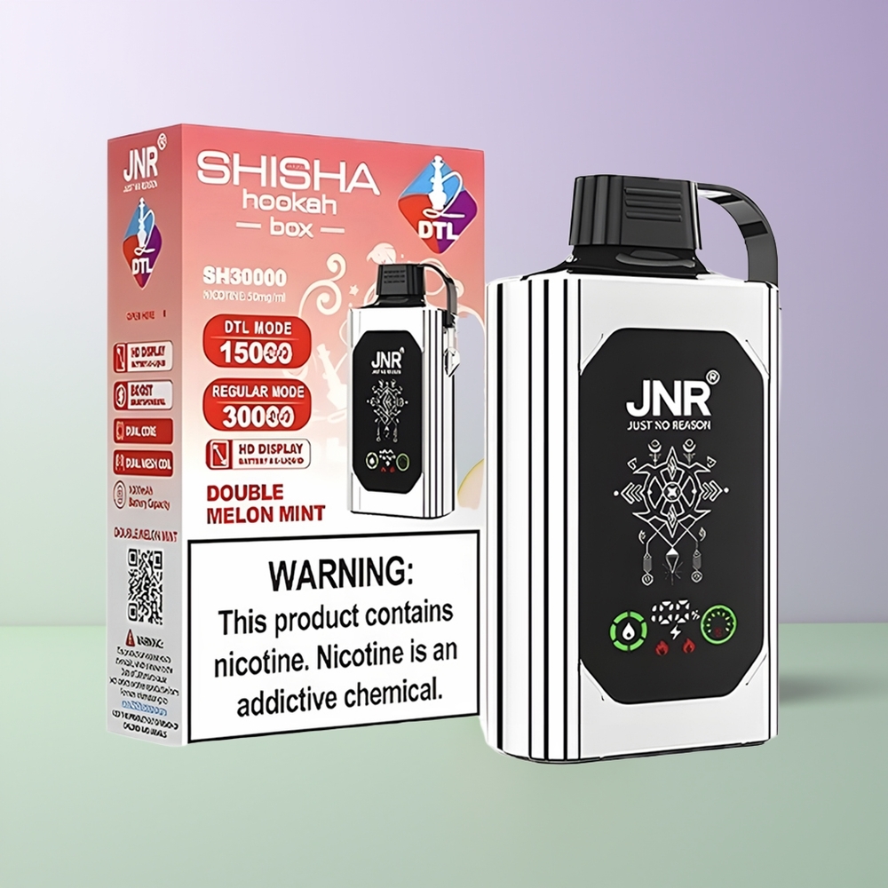 JNR Shisha Hookah Box 20500 Dvigubų Obuolių 25ml
