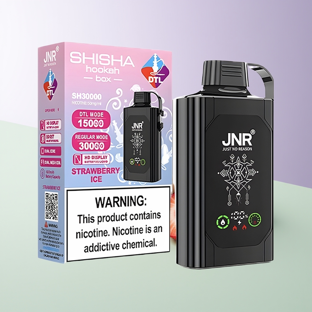 JNR Shisha Hookah Box 20500 Puffs Braškių Ledas
