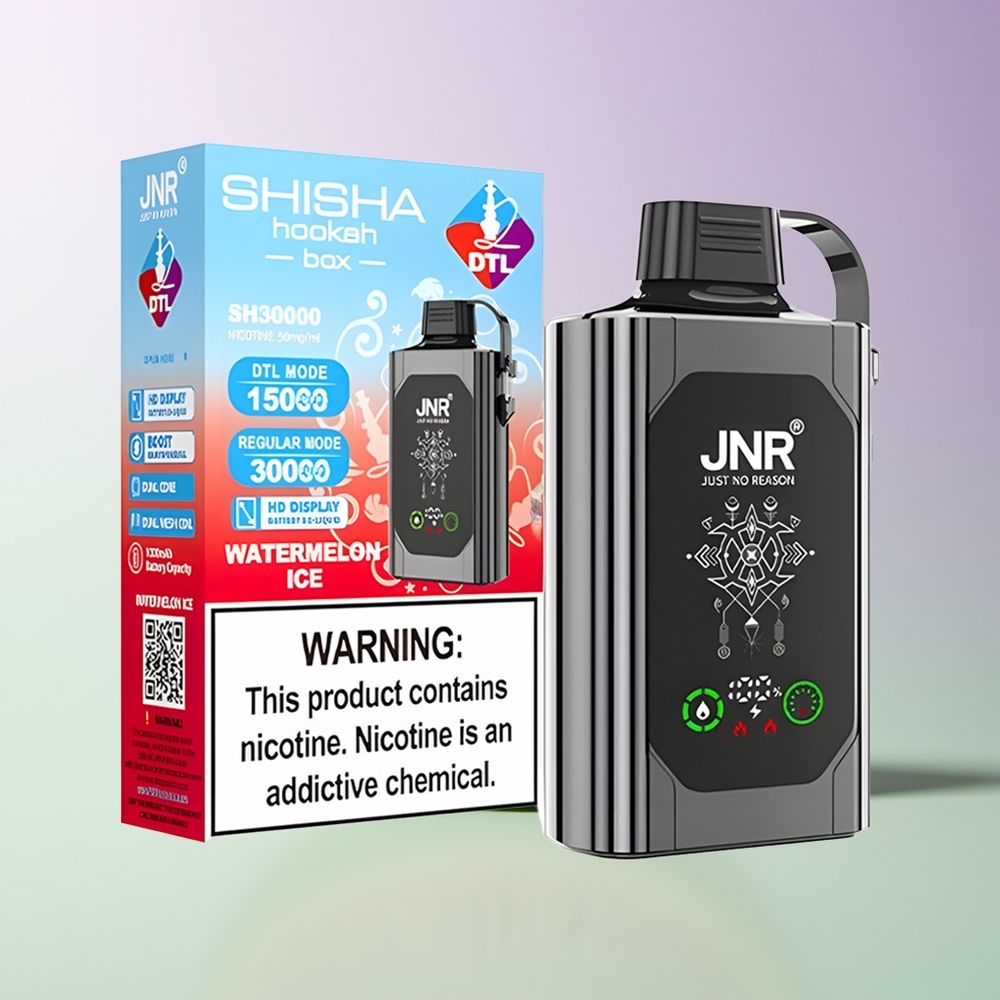 JNR Shisha Hookah Box 20500 Puffs Vandensmelionio Ledas Vienkartinės Elektroninės Cigaretės