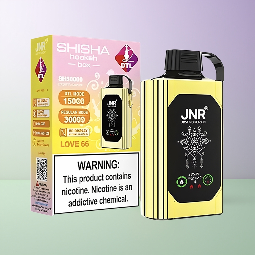 JNR Shisha Hookah Box 20500 Puffų Dviguba Tinklelė Meilė 66