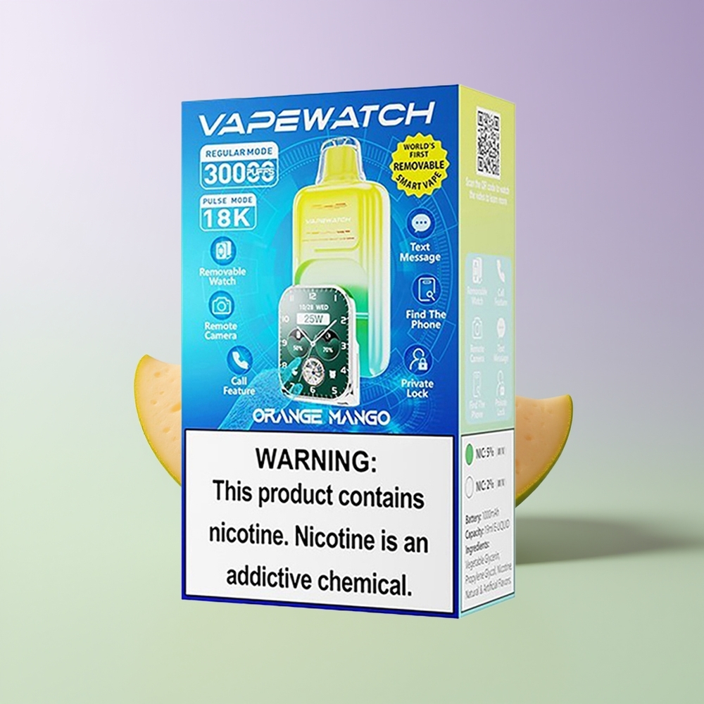 JNR VapeWatch 30000 Puffs Vienkartinės Elektroninės Cigaretės Oranžinė Manga su 1000mAh