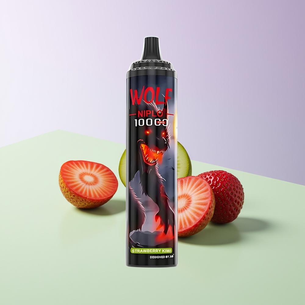 JNR Wolf Niplo 10000 Pūkų Braškė Kiwi
