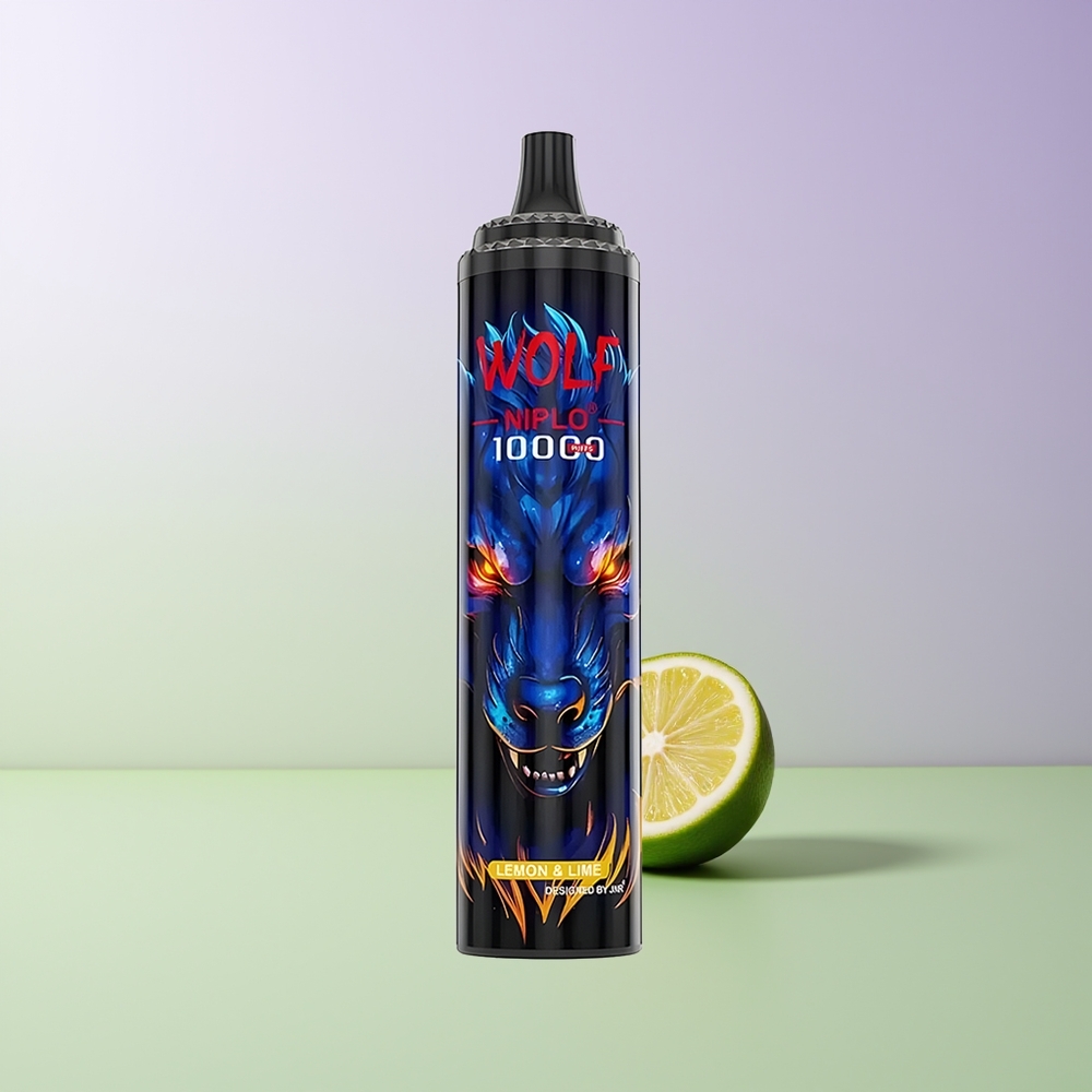 JNR Wolf Niplo 10000 Pūkų Citrina  Žalioji Riešutinė 20ml