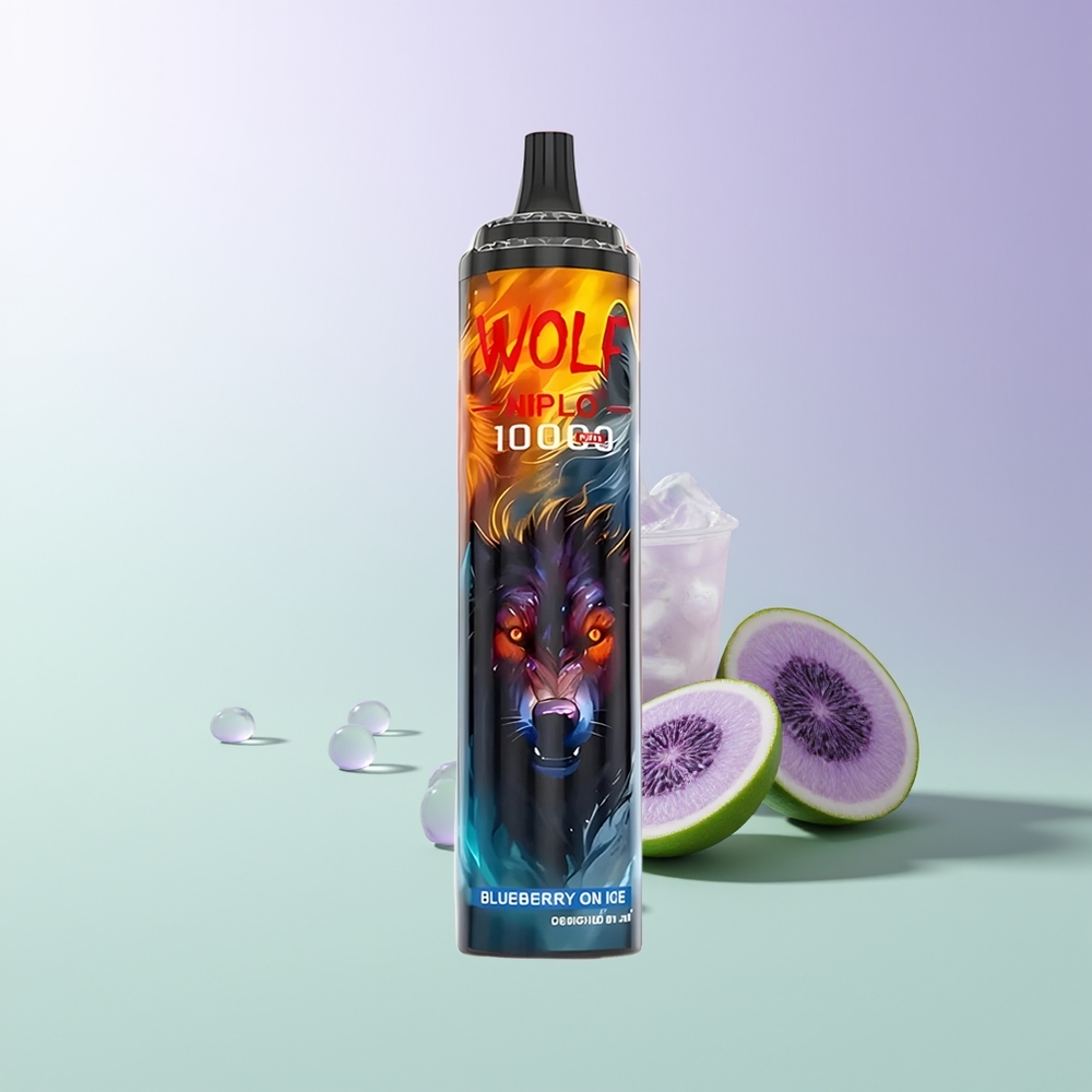 JNR Wolf Niplo 10000 Pūkų Type-C Mėlynųjų Uogų Su Ledu