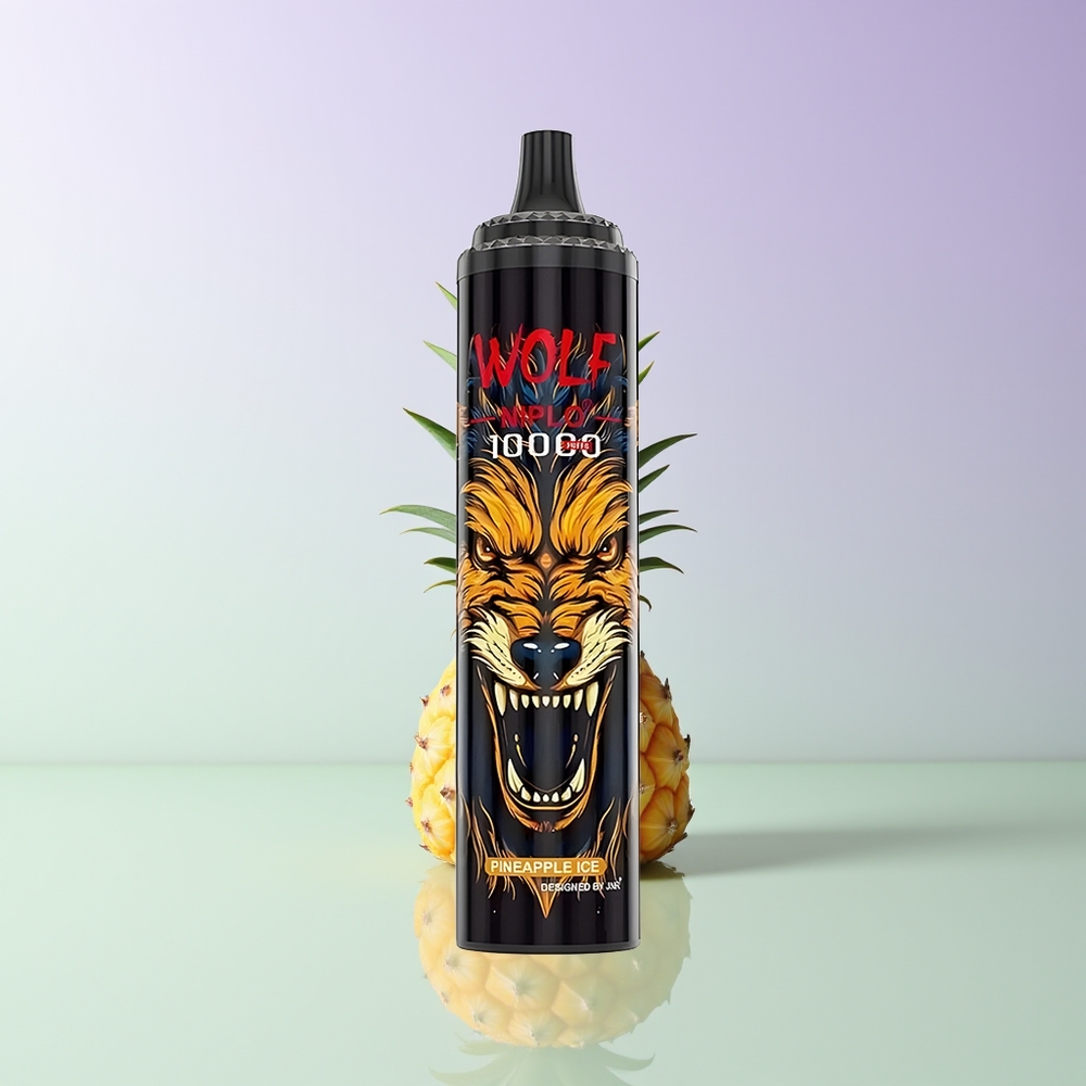 JNR Wolf Niplo 10000 Pūkų Vienkartinės Elektroninės Cigaretės Ananasų Ledas 20ml