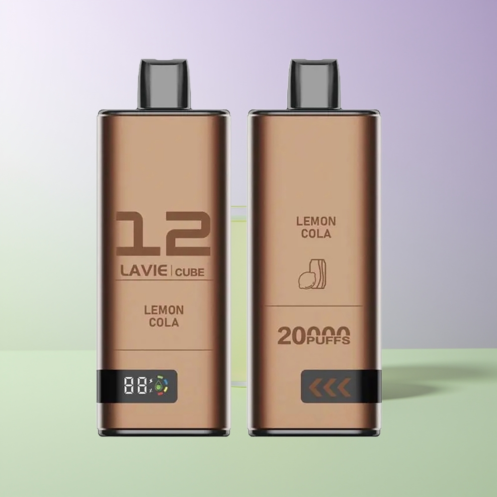 LAVIE Cube 20000 Pūkų Vienkartinis Garintuvas Citrinų Kola
