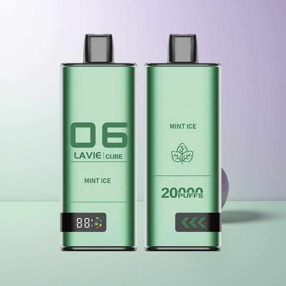 LAVIE Cube 20000 Pūkų Vienkartinis Vapas Mėtų Ledas