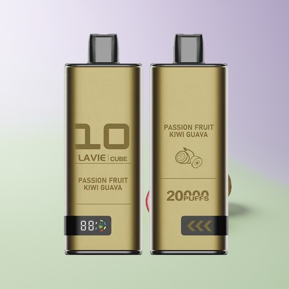 LAVIE Cube 20000 Pūkų Vienkartinis Vaporizatorius Pasiflių Kiwi Gvajava