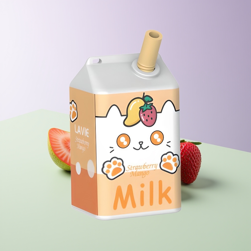 LAVIE Milk 7000 Pufų Braškė Manga
