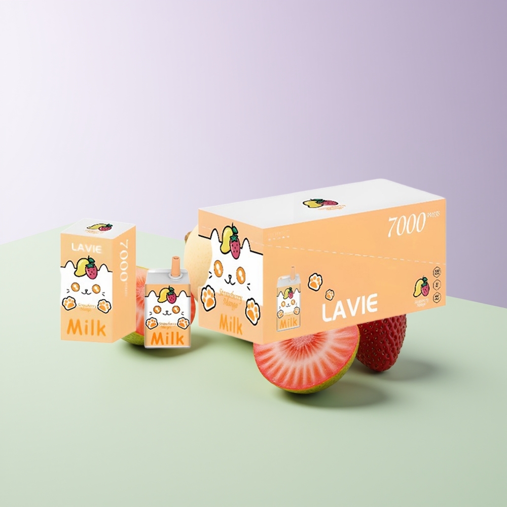 LAVIE Milk 7000 Pufų Braškė Manga