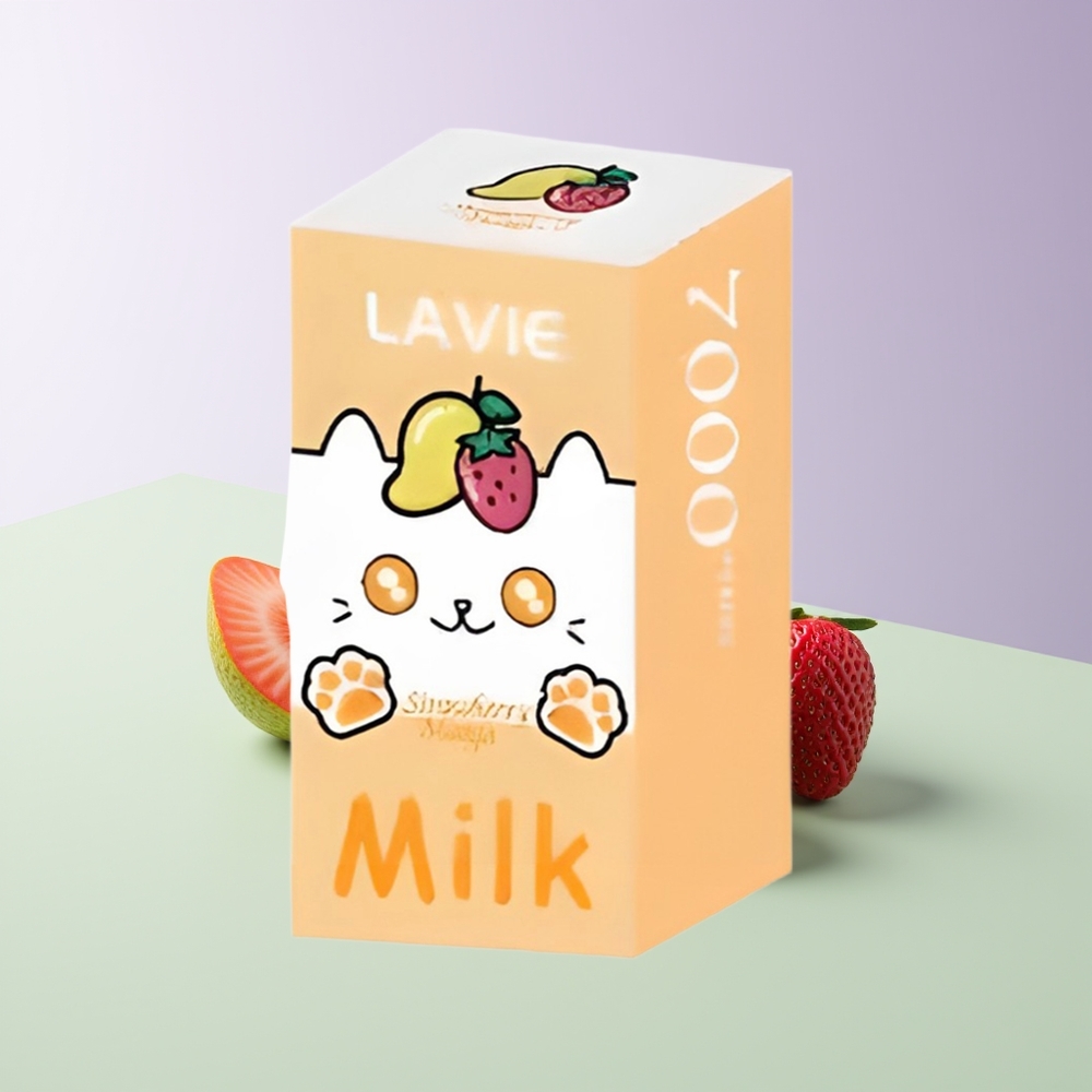 LAVIE Milk 7000 Pufų Braškė Manga