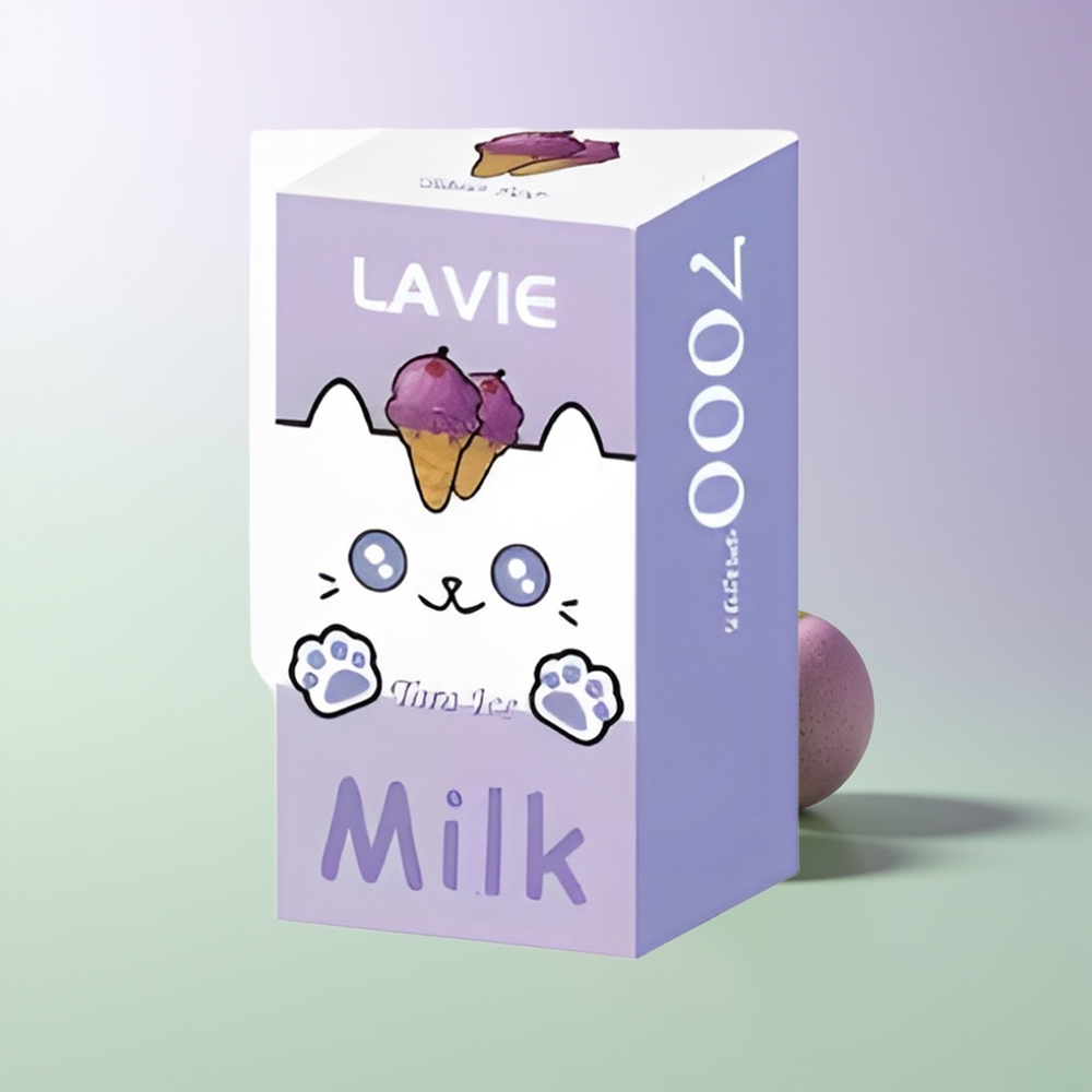 LAVIE Milk 7000 Pūkštelių Taras Šaldytas Vienkartinės Elektroninės Cigaretės