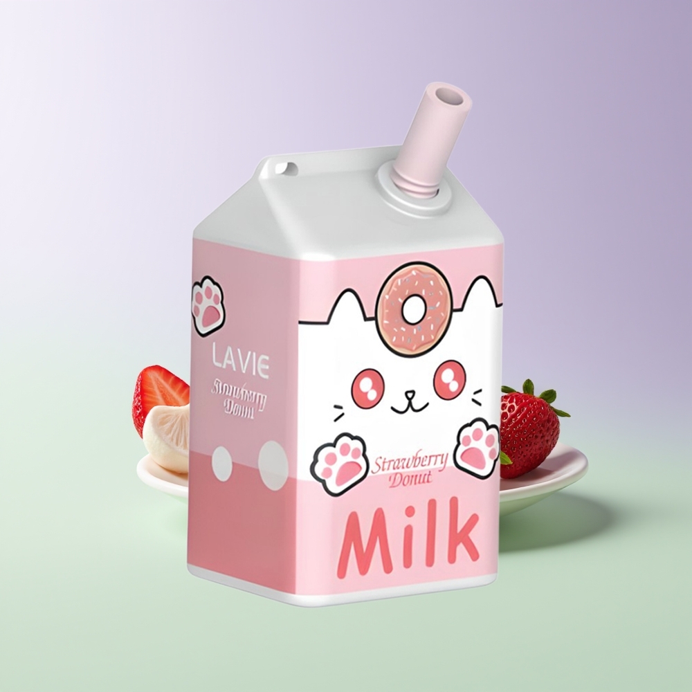LAVIE Milk 7000 Pūkų Braškinių Spurgų
