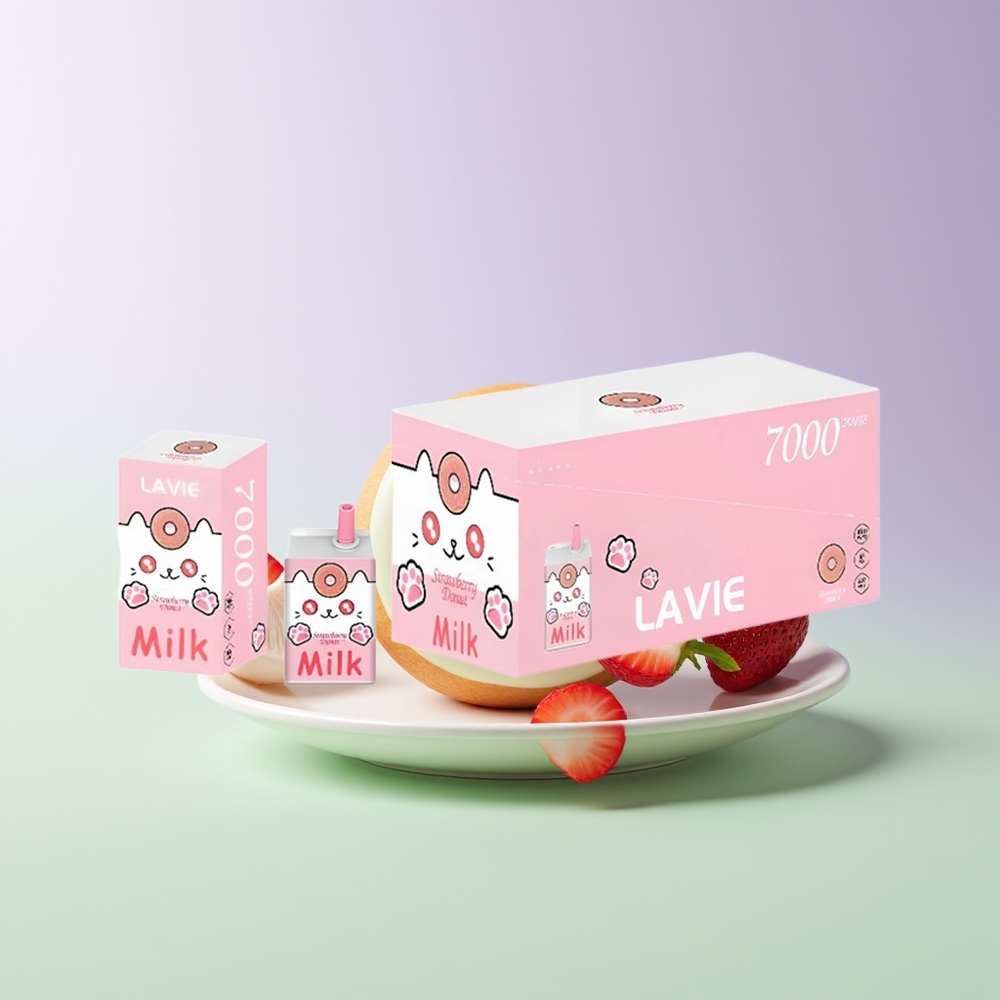 LAVIE Milk 7000 Pūkų Braškinių Spurgų