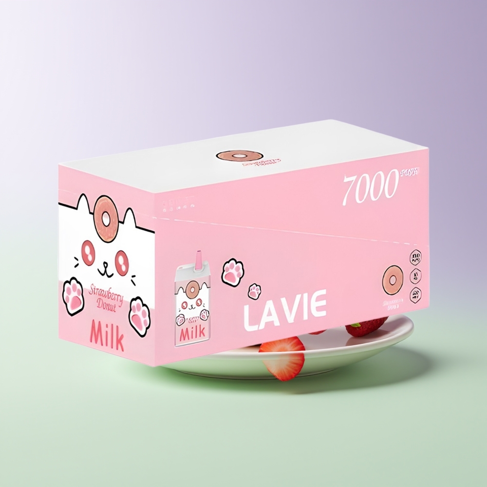 LAVIE Milk 7000 Pūkų Braškinių Spurgų