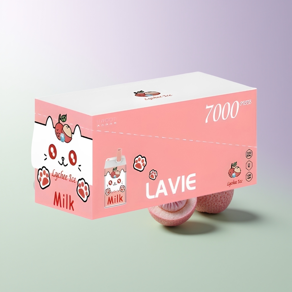 LAVIE Milk 7000 Pūkų Vienkartinės Elektroninės Cigaretės Lyčių Ledas