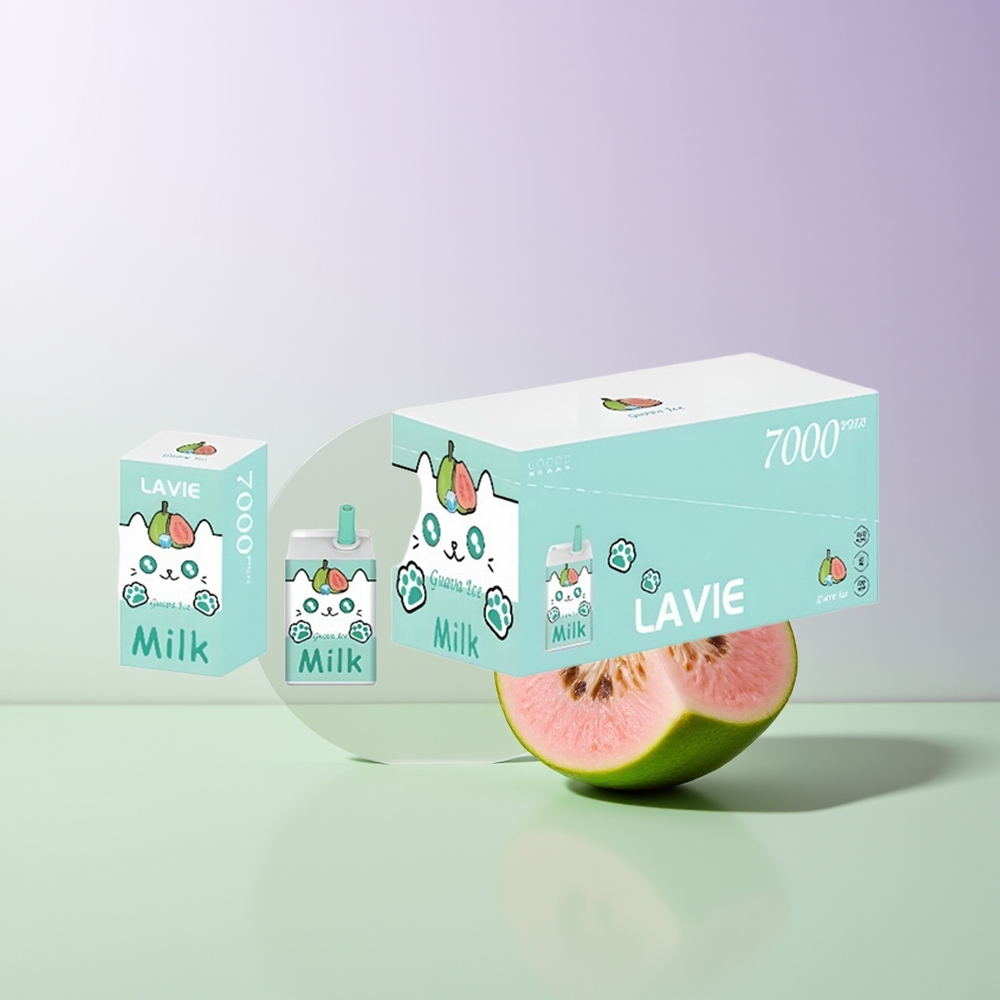 LAVIE Milk 7000 Pūsų Vienkartinės Elektroninės Cigaretės Guava Ledas