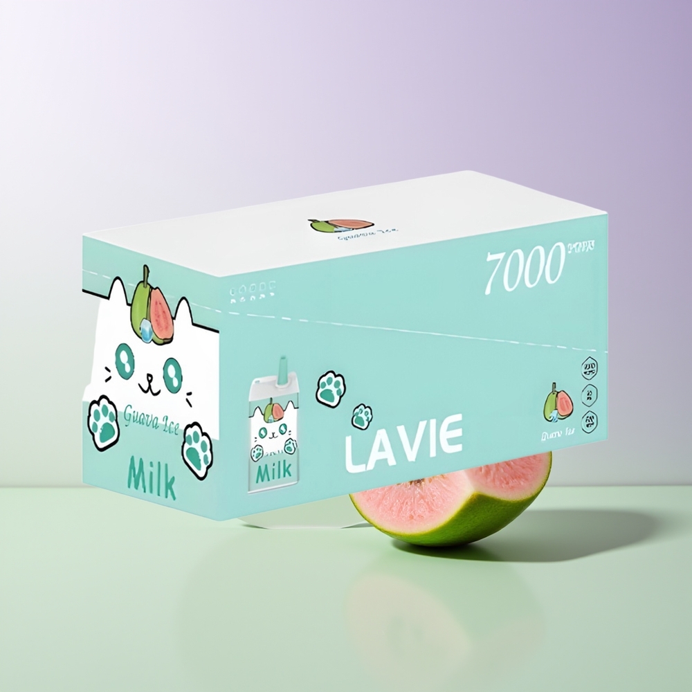 LAVIE Milk 7000 Pūsų Vienkartinės Elektroninės Cigaretės Guava Ledas
