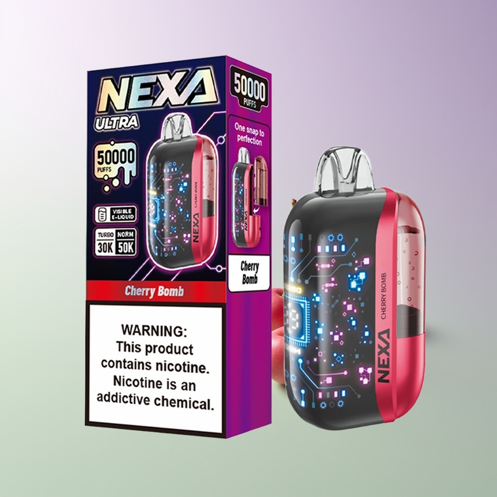 NEXA Ultra 50000 Puffs 20ml Lietuviškas Vyšnių Sprogimas
